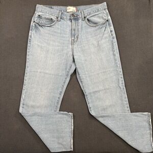 Mossimo Supply Co Men's Straight Leg Jeans 34x30 Light Wash Denim Cotton